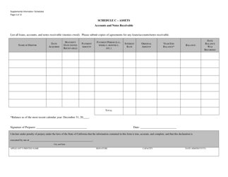 Form CGCC-CH2-11 &quot;Supplemental Information Schedules&quot; - California, Page 4