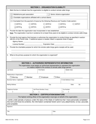 Form BGC-618 Statement of Eligibility to Conduct Remote Caller Bingo - California, Page 2