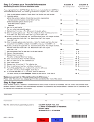Form CMFT-1-X (026) Amended County Motor Fuel Tax Return - Illinois, Page 2