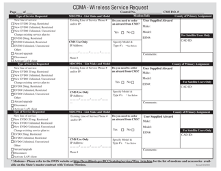 Document preview: Cdma - Wireless Service Request - Illinois