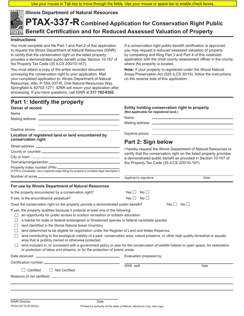 Form PTAX-337-R  Printable Pdf