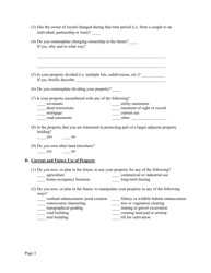 Conservation Easement - Landowner Questionnaire - Michigan, Page 3