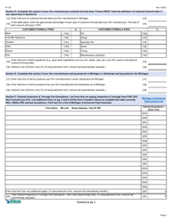 Form PI-135 Michigan Commercial Feed Inspection &amp; Tonnage Fee Report - Michigan, Page 2