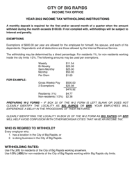 Form BR-941 Employer&#039;s Monthly Deposit of Income Tax Withheld - City of Big Rapids, Michigan, Page 2