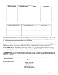 Boards and Commissions Application - City of Big Rapids, Michigan, Page 2