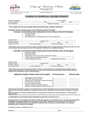Change in Household Income Request - City of Parma, Ohio, Page 2