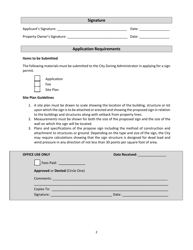Permanent Sign Permit Application - City of Ionia, Michigan, Page 2