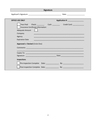 Sidewalk Construction Permit Application - City of Ionia, Michigan, Page 2