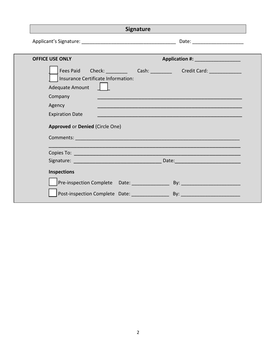 Sidewalk Construction Permit Application - City of Ionia, Michigan, Page 2
