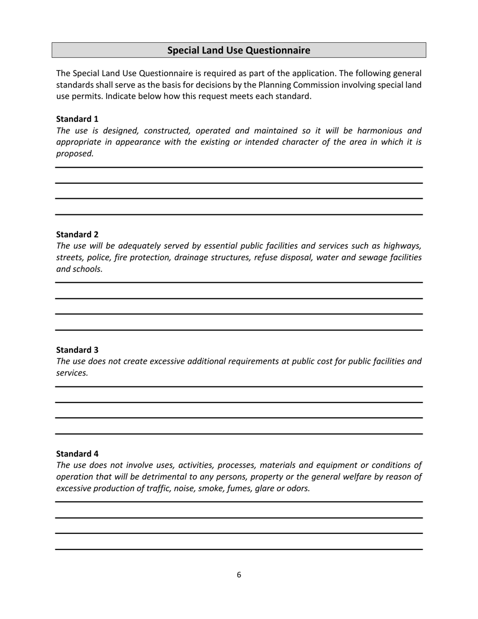 Site Plan  Special Land Use Application - City of Ionia, Michigan, Page 6