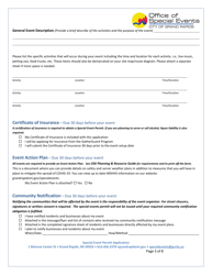 Special Event Permit Application - City of Grand Rapids, Michigan, Page 3