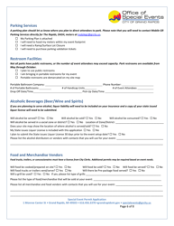 Special Event Permit Application - City of Grand Rapids, Michigan, Page 6
