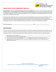Special Event Permit Application - City of Grand Rapids, Michigan, Page 8