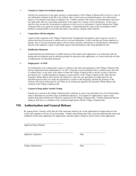 Application for Employment - Village of Spencerville, Ohio, Page 4