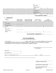 Form eDR5222 Affidavit of Property and Debt - Franklin County, Ohio, Page 7