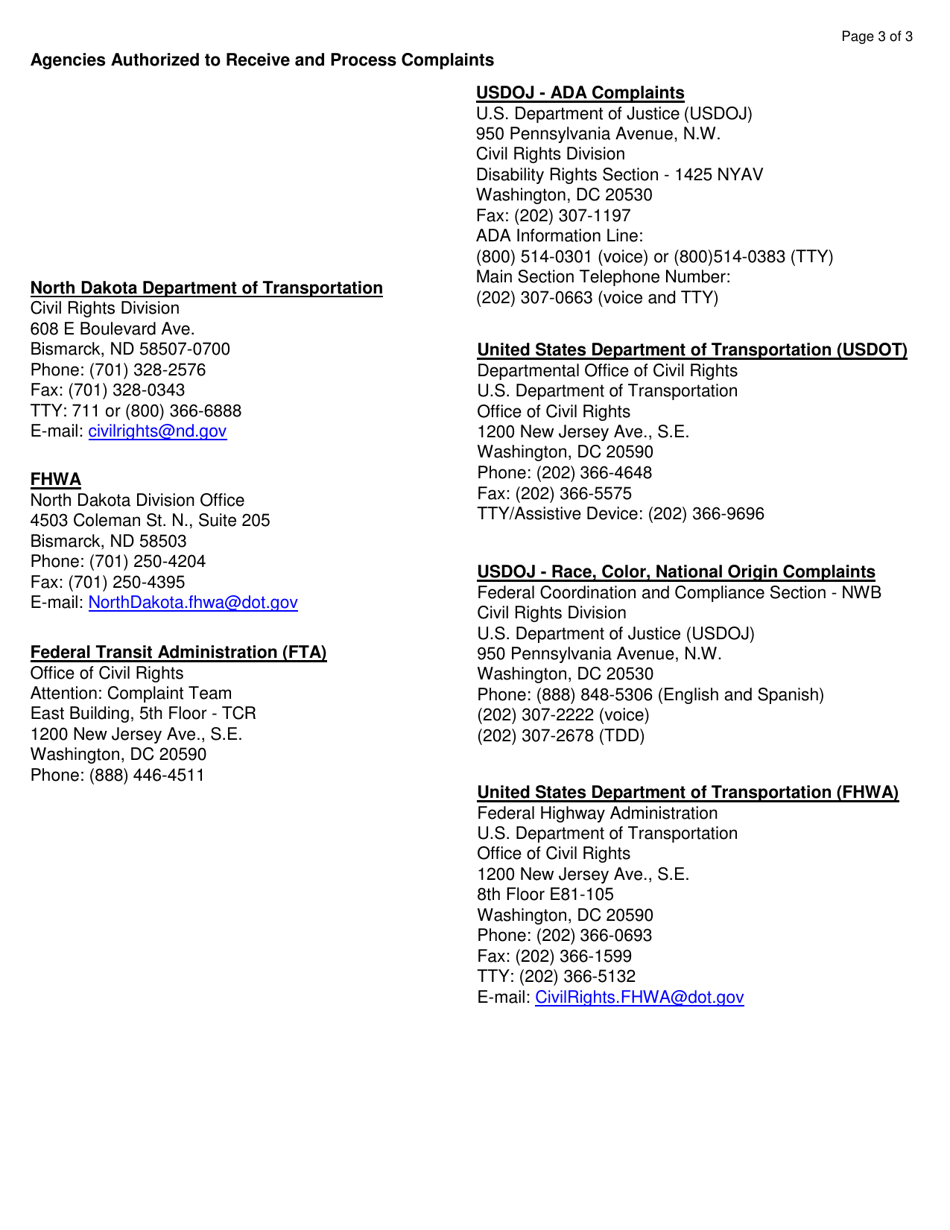 External Complaints of Discrimination - City of Williston, North Dakota, Page 3