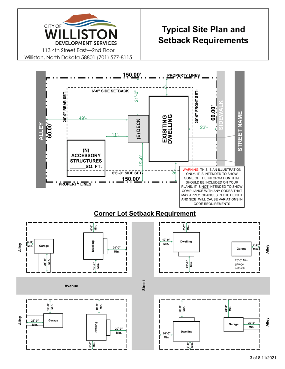 Accessory Structure / Detached Garage Handout - City of Williston, North Dakota, Page 3