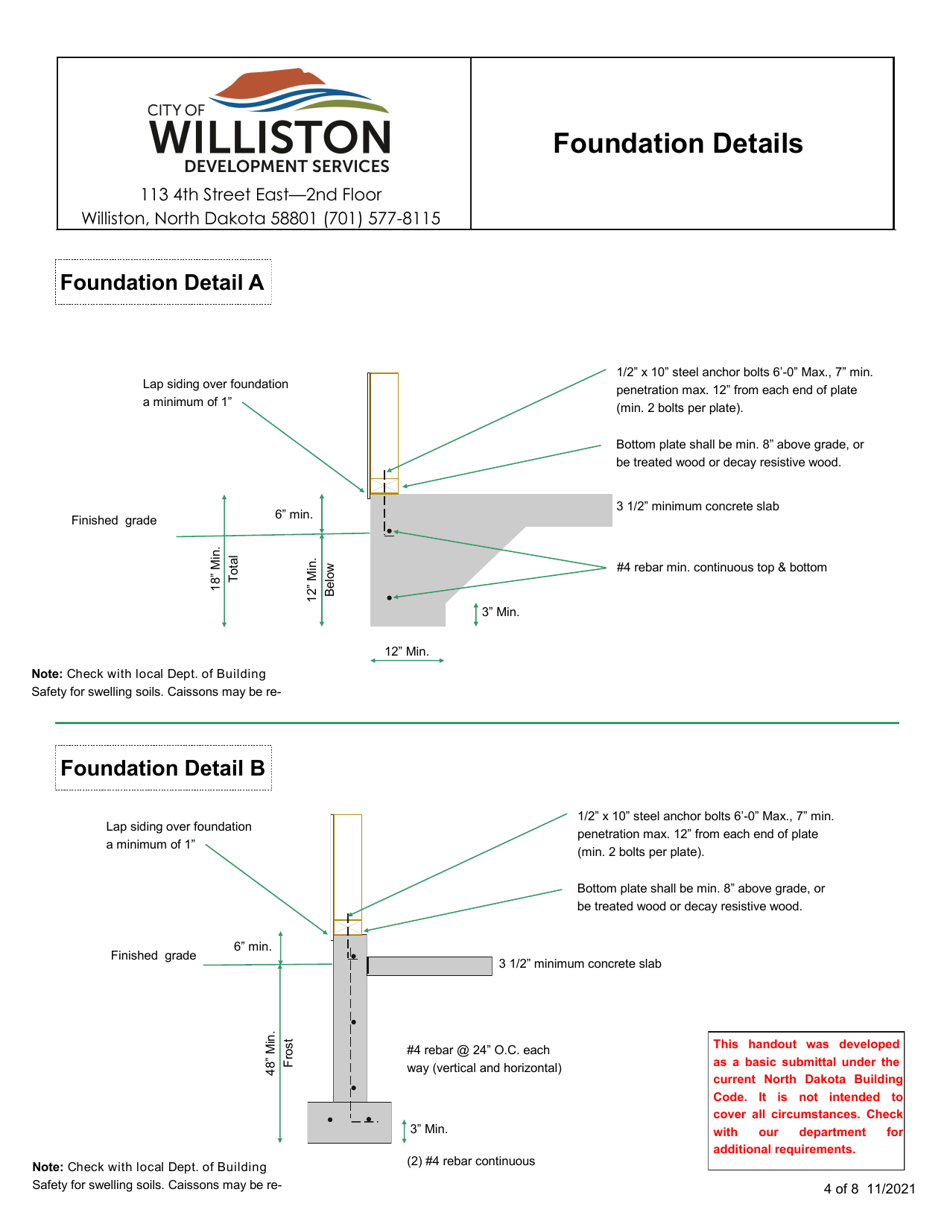 Accessory Structure / Detached Garage Handout - City of Williston, North Dakota, Page 4