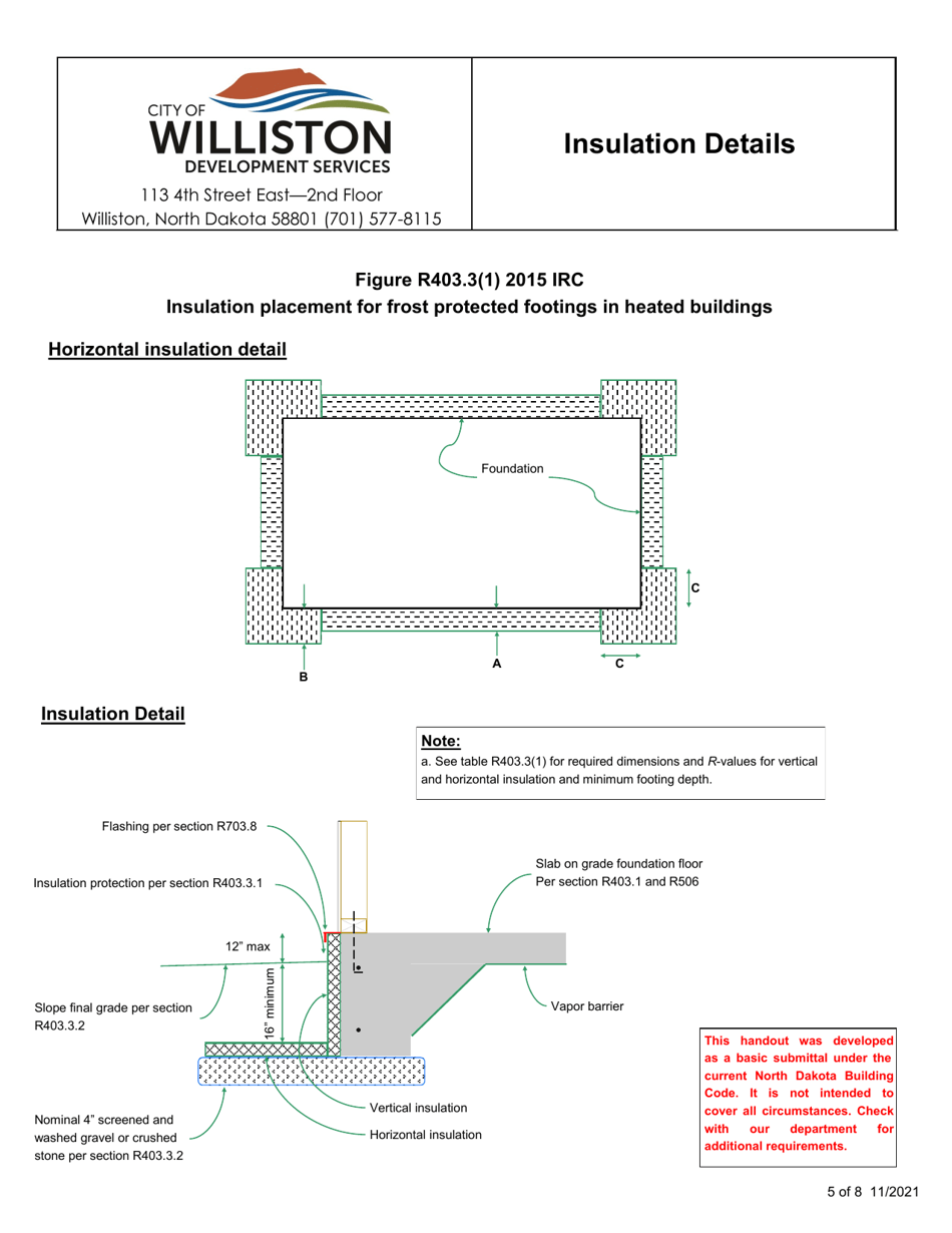 Accessory Structure / Detached Garage Handout - City of Williston, North Dakota, Page 5