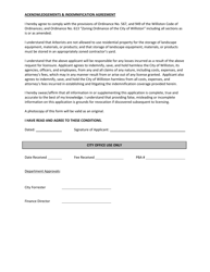 Application for Business License - Arborist - City of Williston, North Dakota, Page 2