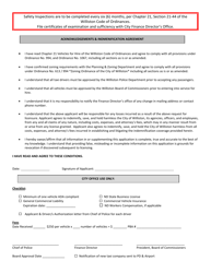 Application for Business License - Vehicle for Hire - Taxi, Limo, Etc. - City of Williston, North Dakota, Page 2