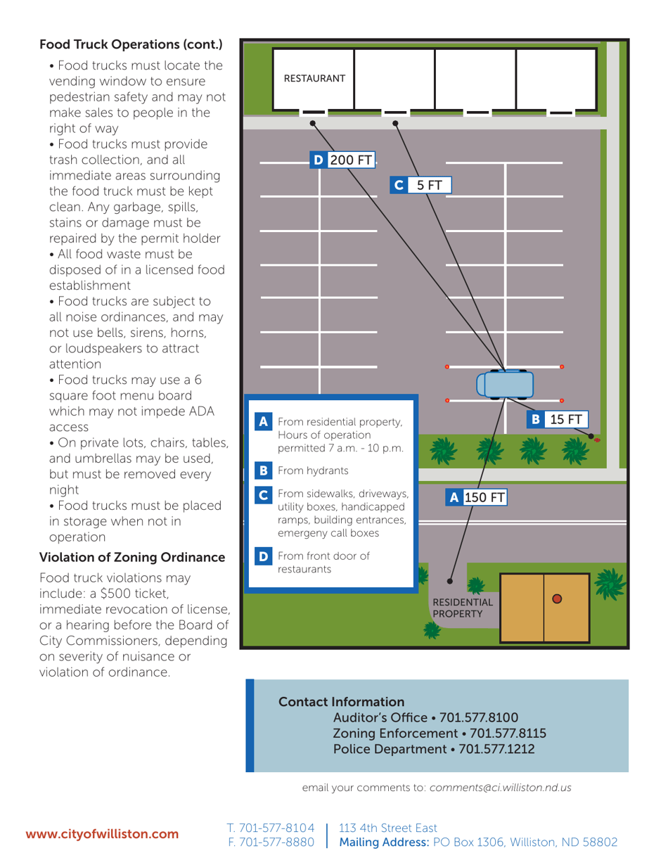Application for Business License - Mobile Food Unit - City of Williston, North Dakota, Page 8