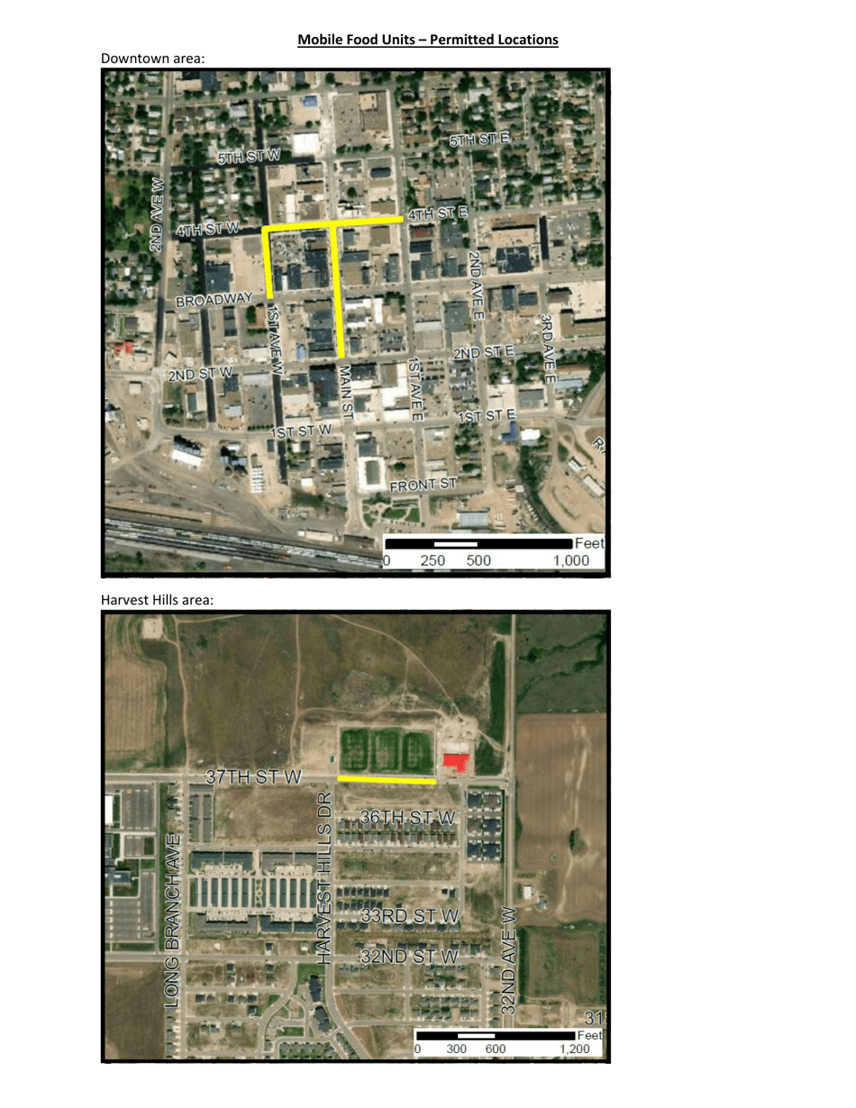 Application for Business License - Mobile Food Unit - City of Williston, North Dakota, Page 9