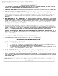 Form SFN2560 Designation of Beneficiary for the Group Retirement Plan - North Dakota, Page 2