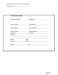 Application for Medical Marihuana Facility - Stakeholder/Shareholder/Member Form - Individual Application - City of Albion, Michigan, Page 9