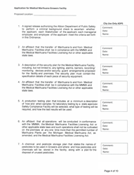 Application for Medical Marihuana Growers Facility - Stakeholder/Shareholder/Member Form - City of Albion, Michigan, Page 4