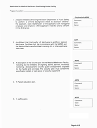 Application for Medical Marihuana Provisioning Center Facility - Stakeholder/Shareholder/Member Form - City of Albion, Michigan, Page 4