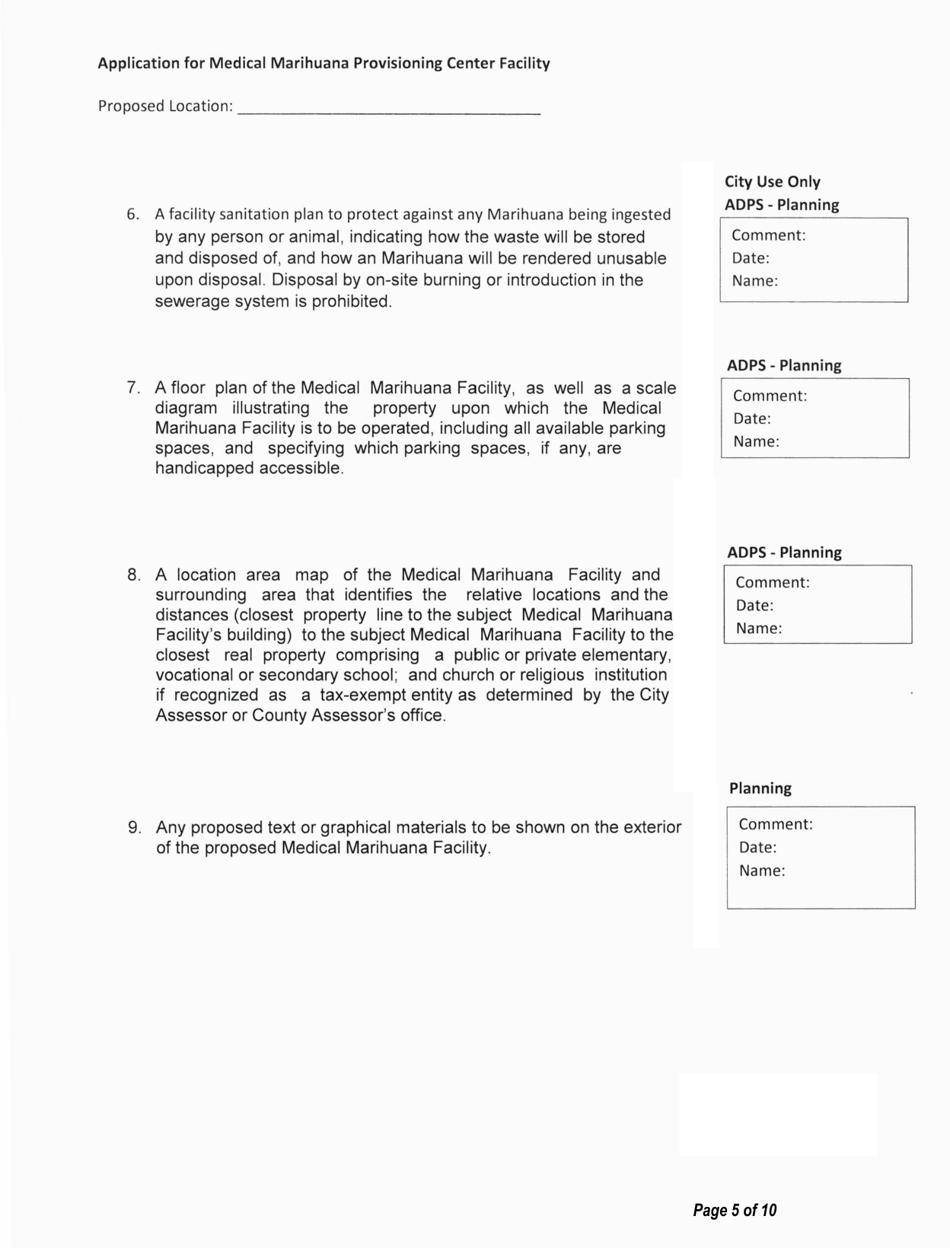 City of Albion, Michigan Application for Medical Marihuana Provisioning