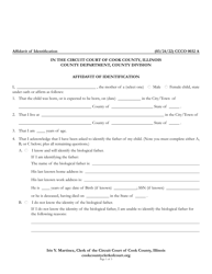 Form CCCO0032 Affidavit of Identification - Cook County, Illinois