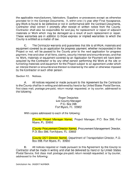 Master Construction Agreement - Lee County, Florida, Page 10