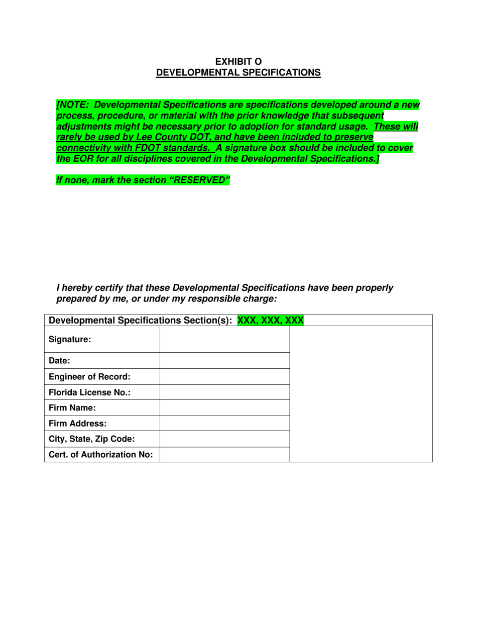 Master Construction Agreement - Lee County, Florida, Page 34