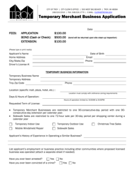 Temporary Merchant Business Application - City of Troy, Michigan, Page 2