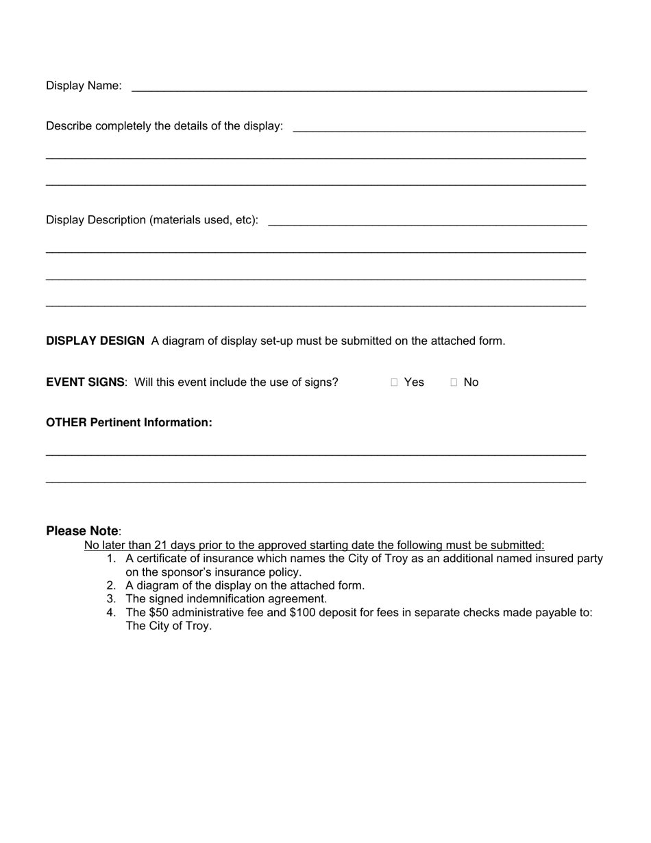 Display Application for Troy Civic Center - City of Troy, Michigan, Page 2