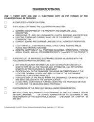 Application for a Sustainable Development Project (Sdp) - City of Troy, Michigan, Page 2