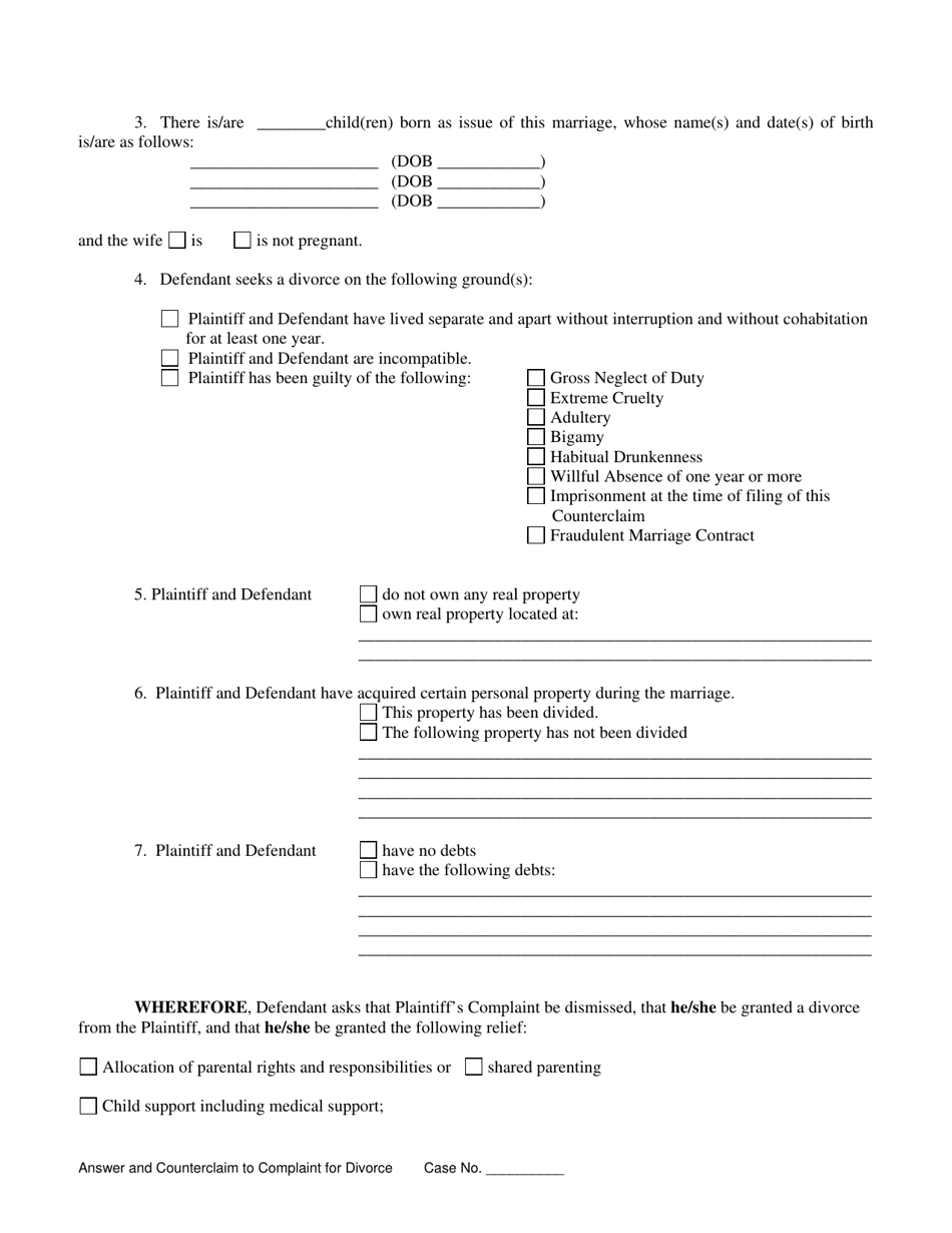 Answer and Counterclaim - Cuyahoga County, Ohio, Page 3