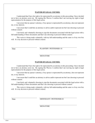 Document preview: Form H349 Waiver of Legal Counsel - Cuyahoga County, Ohio