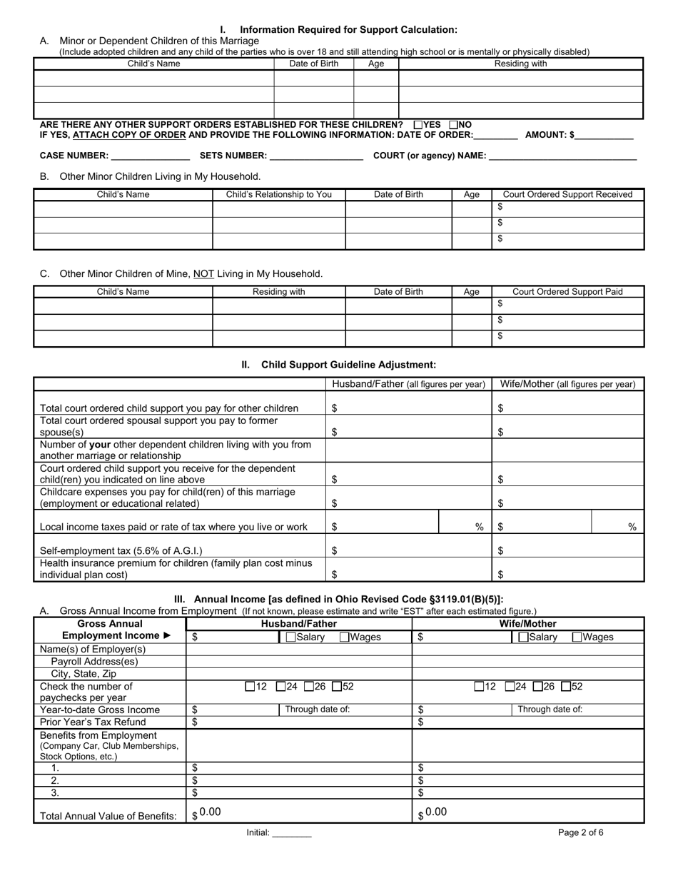 Cuyahoga County, Ohio Counter Affidavit to Motion for Temporary Support ...