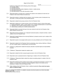 Form 10.01-O Motion for Contempt of a Domestic Violence or Dating Violence Civil Protection Order - Cuyahoga County, Ohio, Page 2