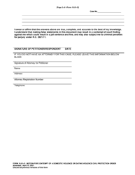 Form 10.01-O Motion for Contempt of a Domestic Violence or Dating Violence Civil Protection Order - Cuyahoga County, Ohio, Page 3