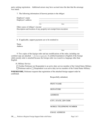 Petition to Register Foreign Support Order With Notice - Cuyahoga County, Ohio, Page 2