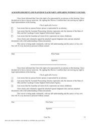 Form H810 Agreed Judgment Entry Child Support and Medical Support - Cuyahoga County, Ohio, Page 11