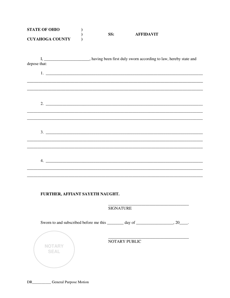 General Purpose Motion - Cuyahoga County, Ohio, Page 4