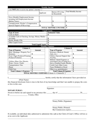 Form 20 Civil Fee Waiver Affidavit and Order - Cuyahoga County, Ohio, Page 2