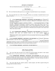 Form H162 Judgment Entry of Divorce (No Children, No Separation Agreement, No Spousal Support) - Cuyahoga County, Ohio, Page 2
