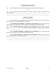 Form H162 Judgment Entry of Divorce (No Children, No Separation Agreement, No Spousal Support) - Cuyahoga County, Ohio, Page 5