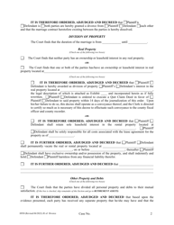 Form H950 Judgment Entry of Divorce (No Children, No Separation Agreement, With Spousal Support) - Cuyahoga County, Ohio, Page 2